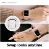 imageelago Duo Case Compatible with Apple Watch 10 Full Protection Hard PC  TPU Material Full Access to Screen TPU TransparentPC Black Yellow Metallic Dark Grey Light Blue Lovely Pink 46mmTPU Clear  PC Rose Gold  Clear