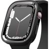 imageelago Duo Case Compatible with Apple Watch 10 Full Protection Hard PC  TPU Material Full Access to Screen TPU TransparentPC Black Yellow Metallic Dark Grey Light Blue Lovely Pink 46mmTPU Black  PC Metalic Dark Grey  Clear