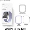 imageelago Duo Case Compatible with Apple Watch 10 Full Protection Hard PC  TPU Material Full Access to Screen TPU TransparentPC Black Yellow Metallic Dark Grey Light Blue Lovely Pink 46mmTPU Clear  PC Purple  Clear