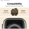 imageelago Duo Case Compatible with Apple Watch 10 Full Protection Hard PC  TPU Material Full Access to Screen TPU TransparentPC Black Yellow Metallic Dark Grey Light Blue Lovely Pink 46mmTPU Black  PC Yellow  Clear