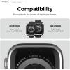 imageelago Duo Case Compatible with Apple Watch 10 Full Protection Hard PC  TPU Material Full Access to Screen TPU TransparentPC Black Yellow Metallic Dark Grey Light Blue Lovely Pink 46mmTPU Black  PC Metalic Dark Grey  Clear