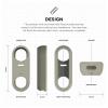 imageelago Silicone Case Designed for Google Nest Hello Doorbell Cover Wired Classic White  Full Protection Night Vision Compatible US Patent RegisteredClassic White