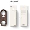 imageelago Silicone Case Designed for Google Nest Hello Doorbell Cover Wired Classic White  Full Protection Night Vision Compatible US Patent RegisteredDark Brown