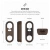 imageelago Silicone Case Designed for Google Nest Hello Doorbell Cover Wired Classic White  Full Protection Night Vision Compatible US Patent RegisteredDark Brown