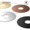 imageelago Wall Plate Cover Compatible with Google Nest Learning Thermostat 3rd 2nd 1st Nest Thermostat E Brass  Exact Color Match with Nest Fingerprint Resistant Durable Aluminum Non PlasticBrass