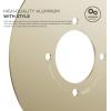 imageelago Wall Plate Cover Compatible with Google Nest Learning Thermostat 3rd 2nd 1st Nest Thermostat E Brass  Exact Color Match with Nest Fingerprint Resistant Durable Aluminum Non PlasticBrass