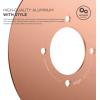 imageelago Wall Plate Cover Compatible with Google Nest Learning Thermostat 3rd 2nd 1st Nest Thermostat E Brass  Exact Color Match with Nest Fingerprint Resistant Durable Aluminum Non PlasticCopper