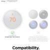 imageelago Wall Plate Cover Designed for Google Nest Thermostat E Wall Plate 2017Black  Compatible with Nest Thermostat E Hard ABS Material Not Compatible with 2020 Models US Patent RegisteredWhite