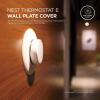 imageelago Wall Plate Cover Designed for Google Nest Thermostat E Wall Plate 2017Black  Compatible with Nest Thermostat E Hard ABS Material Not Compatible with 2020 Models US Patent RegisteredWhite