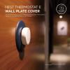 imageelago Wall Plate Cover Designed for Google Nest Thermostat E Wall Plate 2017Black  Compatible with Nest Thermostat E Hard ABS Material Not Compatible with 2020 Models US Patent RegisteredJean Indigo