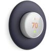 imageelago Wall Plate Cover Designed for Google Nest Thermostat E Wall Plate 2017Black  Compatible with Nest Thermostat E Hard ABS Material Not Compatible with 2020 Models US Patent RegisteredJean Indigo