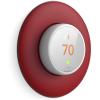 imageelago Wall Plate Cover Designed for Google Nest Thermostat E Wall Plate 2017Black  Compatible with Nest Thermostat E Hard ABS Material Not Compatible with 2020 Models US Patent RegisteredRed