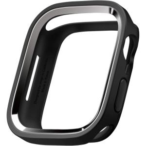 imageelago Duo Case Compatible with Apple Watch 10 Full Protection Hard PC  TPU Material Full Access to Screen TPU TransparentPC Black Yellow Metallic Dark Grey Light Blue Lovely Pink 46mmTPU Black  PC Metalic Dark Grey  Clear