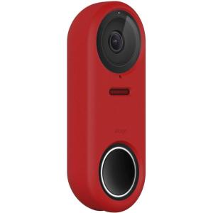 imageelago Silicone Case Designed for Google Nest Hello Doorbell Cover Wired Classic White  Full Protection Night Vision Compatible US Patent RegisteredRed