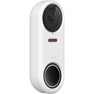 imageelago Silicone Case Designed for Google Nest Hello Doorbell Cover Wired Classic White  Full Protection Night Vision Compatible US Patent RegisteredWhite