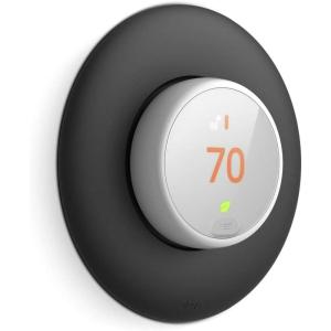 imageelago Wall Plate Cover Designed for Google Nest Thermostat E Wall Plate 2017Black  Compatible with Nest Thermostat E Hard ABS Material Not Compatible with 2020 Models US Patent RegisteredBlack