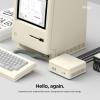 imageelago Mac mini M4 Silicone Cover Classic Computer Design Shockproof AntiScratch Stylish Objet for Desk Classic White