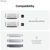 imageelago Mac mini M4 Silicone Cover Classic Computer Design Shockproof AntiScratch Stylish Objet for Desk Classic White
