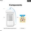 imageelago  BT21 Waterproof Phone Pouch for iPhone 161514131211 Series Galaxy S25S24S23S22S21 Series  Underwater Screen Touchable Dry Bag Dual Zipper Lock Official Merchandise TATA ClearTATA