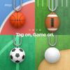 imageelago Ball Series Case Compatible with Apple AirTag Drop Protection Keychain Track Keys Backpacks Purses Dogs Kids Tracking Device Not Included RugbyGOLF
