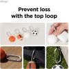 imageelago Ball Series Case Compatible with Apple AirTag Drop Protection Keychain Track Keys Backpacks Purses Dogs Kids Tracking Device Not Included RugbyGOLF