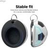 imageelago Ball Series Case Compatible with Apple AirTag Drop Protection Keychain Track Keys Backpacks Purses Dogs Kids Tracking Device Not Included RugbySOCCER