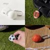 imageelago Ball Series Case Compatible with Apple AirTag Drop Protection Keychain Track Keys Backpacks Purses Dogs Kids Tracking Device Not Included RugbySOCCER