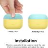 imageelago Duo Case Compatible with AirPods Pro Case 2 Caps  1 Body Supports Wireless Charging Light Grey Baby Mint  Dark Grey Translucent Top  Coral Blue  Nightglow BlueBottom  Yellow