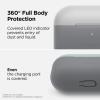 imageelago Duo Case Compatible with AirPods Pro Case 2 Caps  1 Body Supports Wireless Charging Light Grey Baby Mint  Dark Grey Translucent Top  Light Grey  Baby MintBottom  Dark Grey Translucent