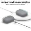 imageelago Duo Case Compatible with AirPods Pro Case 2 Caps  1 Body Supports Wireless Charging Light Grey Baby Mint  Dark Grey Translucent Top  Light Grey  Baby MintBottom  Dark Grey Translucent
