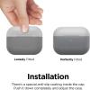 imageelago Duo Case Compatible with AirPods Pro Case 2 Caps  1 Body Supports Wireless Charging Light Grey Baby Mint  Dark Grey Translucent Top  Light Grey  Baby MintBottom  Dark Grey Translucent