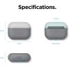 imageelago Duo Case Compatible with AirPods Pro Case 2 Caps  1 Body Supports Wireless Charging Light Grey Baby Mint  Dark Grey Translucent Top  Light Grey  Baby MintBottom  Dark Grey Translucent