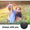 imageelago Basic Case Compatible with AirTag Keychain  Full Protection Keychain Included Slim and Simple Design Food Grade Silicone AntiScratch Safe for Kids and ChildrenBlack