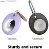 imageelago Basic Case Compatible with AirTag Keychain  Full Protection Keychain Included Slim and Simple Design Food Grade Silicone AntiScratch Safe for Kids and ChildrenLavender