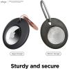 imageelago Basic Case Compatible with AirTag Keychain  Full Protection Keychain Included Slim and Simple Design Food Grade Silicone AntiScratch Safe for Kids and ChildrenBlack