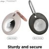 imageelago Basic Case Compatible with AirTag Keychain  Full Protection Keychain Included Slim and Simple Design Food Grade Silicone AntiScratch Safe for Kids and ChildrenStone