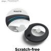 imageelago Basic Case Compatible with AirTag Keychain  Full Protection Keychain Included Slim and Simple Design Food Grade Silicone AntiScratch Safe for Kids and ChildrenBlack