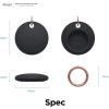 imageelago Basic Case Compatible with AirTag Keychain  Full Protection Keychain Included Slim and Simple Design Food Grade Silicone AntiScratch Safe for Kids and ChildrenBlack