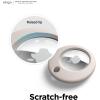 imageelago Basic Case Compatible with AirTag Keychain  Full Protection Keychain Included Slim and Simple Design Food Grade Silicone AntiScratch Safe for Kids and ChildrenStone
