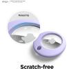 imageelago Basic Case Compatible with AirTag Keychain  Full Protection Keychain Included Slim and Simple Design Food Grade Silicone AntiScratch Safe for Kids and ChildrenLavender