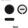 imageelago Silicone Pad Compatible with Apple AirTag Case Holder with Adhesive Stickers 2 Pack  Track Wallets Dogs Bikes Bags Golf Rangefinders  Reusable Pad Tracking Device Not Included BlackBlack