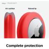 imageelago Silicone Pad Compatible with Apple AirTag Case Holder with Adhesive Stickers 2 Pack  Track Wallets Dogs Bikes Bags Golf Rangefinders  Reusable Pad Tracking Device Not Included BlackRed