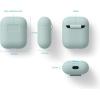 imageelago Premium Silicone Case Compatible with Apple AirPods 1 and 2 Front LED Visible WhiteBaby Mint