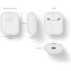 imageelago Premium Silicone Case Compatible with Apple AirPods 1 and 2 Front LED Visible WhiteMulti
