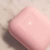 imageelago Premium Silicone Case Compatible with Apple AirPods 1 and 2 Front LED Visible WhitePink