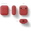 imageelago Premium Silicone Case Compatible with Apple AirPods 1 and 2 Front LED Visible WhiteRed