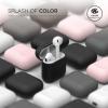 imageelago Premium Silicone Case Compatible with Apple AirPods 1 and 2 Front LED Visible Whiteblack