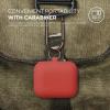 imageelago Silicone Case with Keychain Compatible with Apple AirPods Case 1 ampamp 2 Front LED Visible Supports Wireless Charging Protective Silicone PeachRed