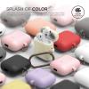 imageelago Silicone Case with Keychain Compatible with Apple AirPods Case 1 ampamp 2 Front LED Visible Supports Wireless Charging Protective Silicone PeachYellow