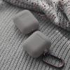 imageelago Silicone Case with Keychain Compatible with Apple AirPods Case 1 ampamp 2 Front LED Visible Supports Wireless Charging Protective Silicone PeachMedium Grey